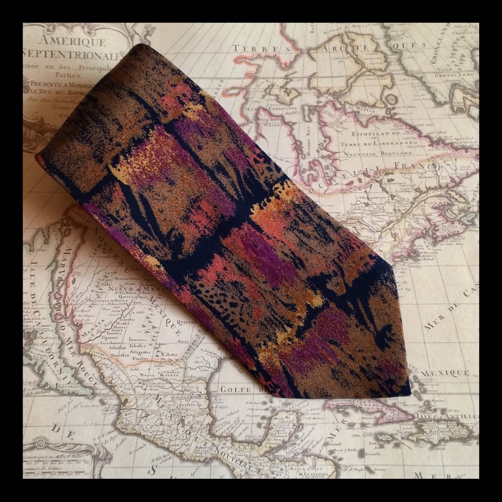 🌿 2/$15‼️ Geoffrey Beene 100% silk tie